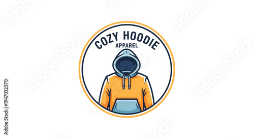 Cozy hoodie apparel brand logo design.