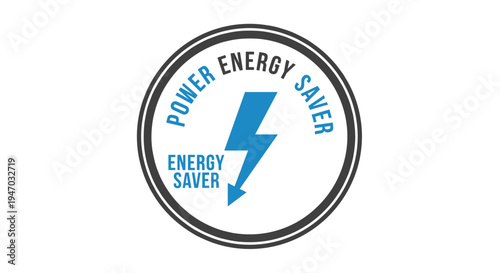 Energy saver power logo design.