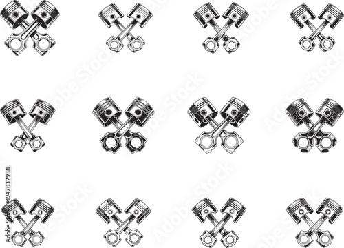 Engine Piston SVG , Mechanic Piston SVG