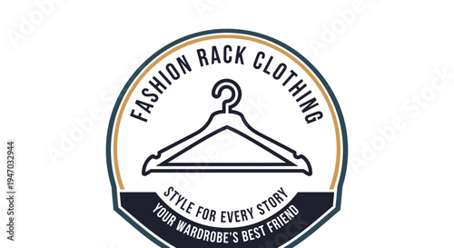 Fashion clothing store logo sign.