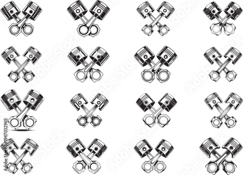 Engine Piston SVG , Mechanic Piston SVG