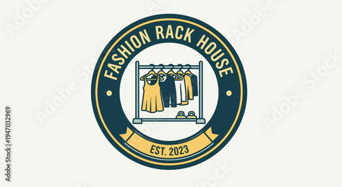 Fashion Rack House Clothing Store Logo 1.