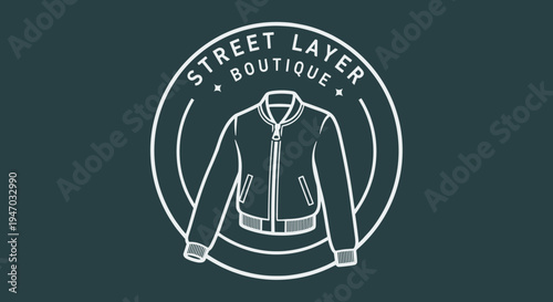 Fashionable jacket with zipper closure.