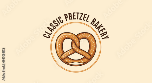 Pretzel bakery logo with twist 1.