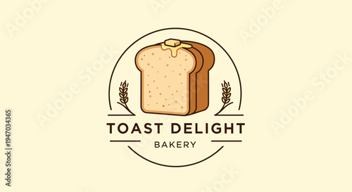 Sliced bread in a bakery logo.
