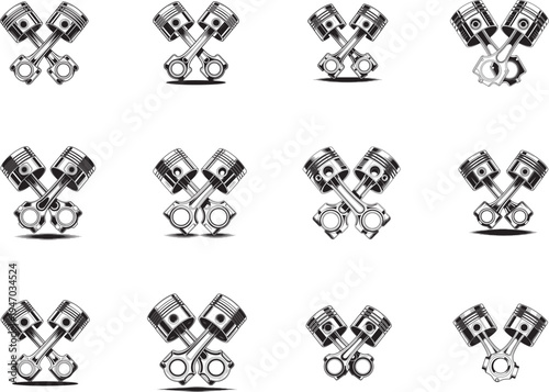 Engine Piston SVG , Mechanic Piston SVG