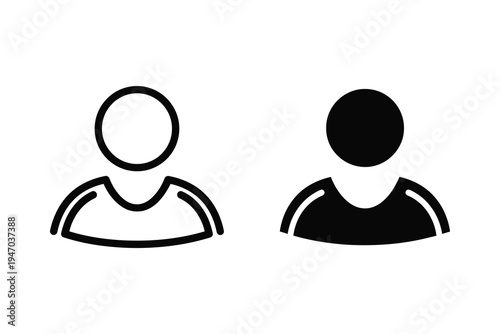 User Profile Icon - Person, Avatar, and Account Symbol