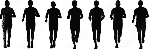 Silhouettes of a man and a woman in a gym setting