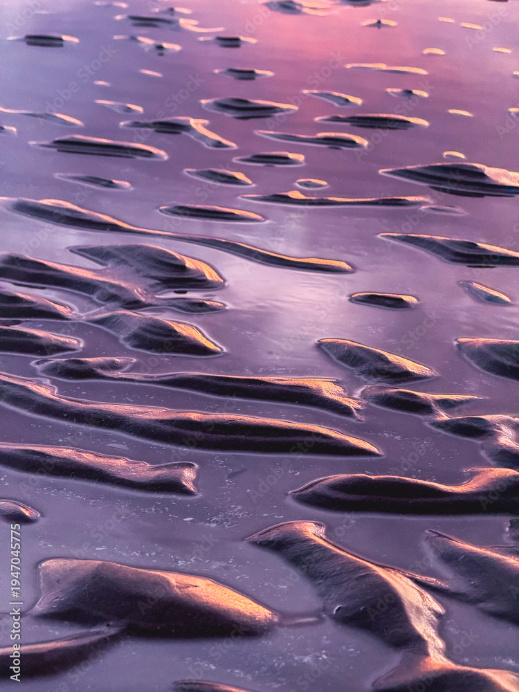 Fototapeta premium Close up structure on the beach at Blackpool, UK.