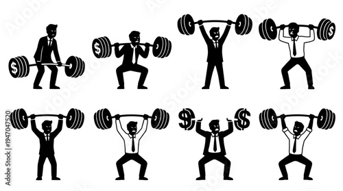 Illustrations de protection d'entreprise contre divers risques, incluant la sécurité, la santé, la responsabilité et les opérations.