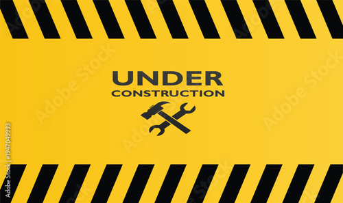 under construction tape warning banner vector, Under construction sign for construction site and website.vector.border, signs, crime, warning, access, hazard, ribbon