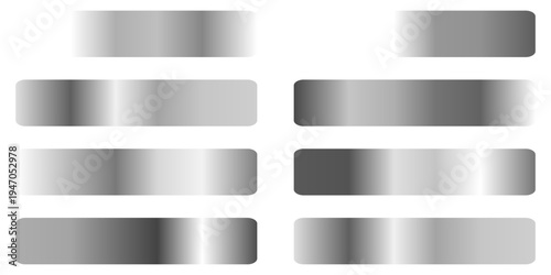 Silver metallic gradient for text design and bulletin boards, infographics. Metallic silver gradient. silver palette.