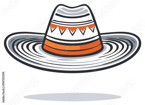 Traditional Colombian Sombrero Vueltiao Hat Design Iconic Symbol Cultural Icon