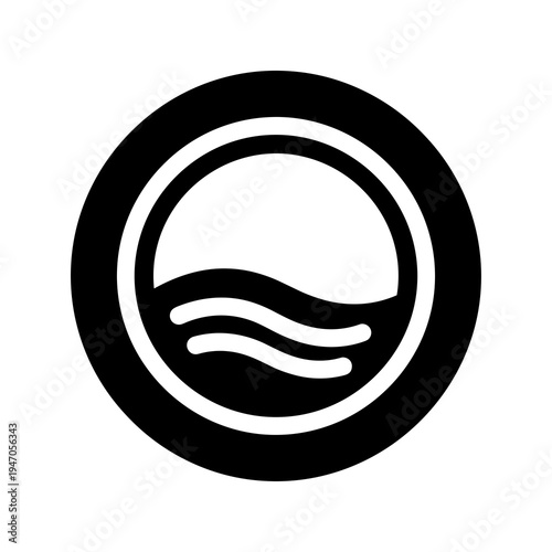 Laundry care symbol for delicate washing cycle