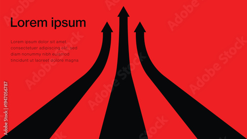 upward arrows growth direction concept business success progress abstract background
