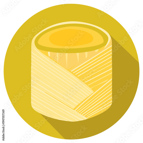 Tamale Traditional Food Illustration Corn Husk Wrapped Mexican Dish Icon