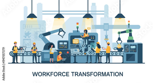 Industry 4.0: Workforce Transformation, Automation & Human-Robot Collaboration in a Smart Factory