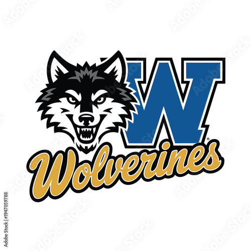 University of Washington Wolverines logo featuring a wolf head and letter