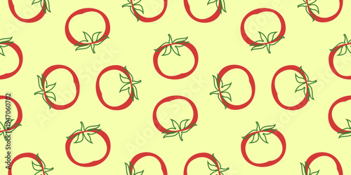 tomato seamless pattern. tomatoes seamless pattern