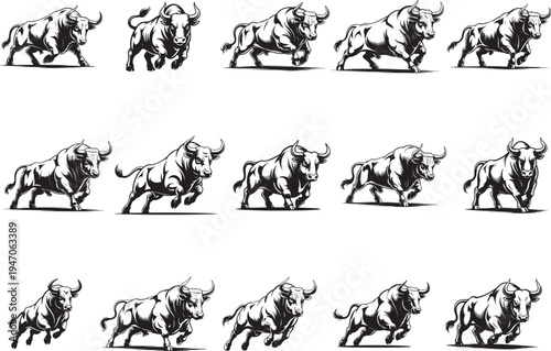 Fighting Bull Silhouette SVG