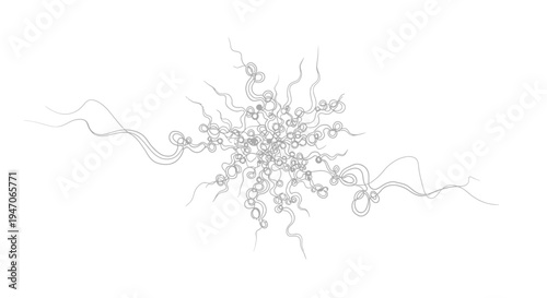 Abstract Swirls and Bubbles - Delicate Organic Design