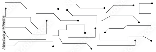 Callouts titles set. Digital callouts . Line callout label set. isolated on white background. Vector illustration. EPS 10 .