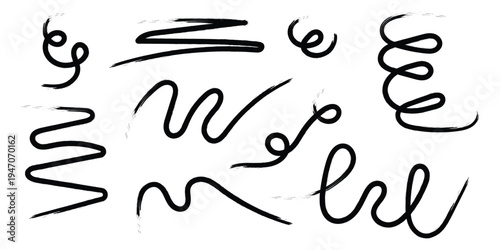 Graffiti spray paint splatters and tags on white background