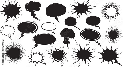 Black sunburst, spiky explosion, dynamic energy, abstract background