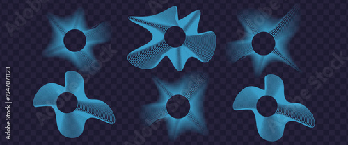 Blue cyan gradient mesh abstract background nice for wallpaper or banner