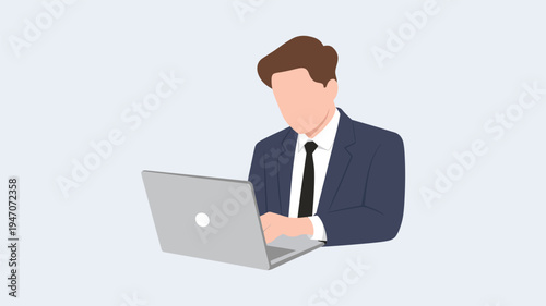 businessman with laptop