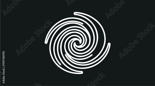 Abstract Swirling Vortex Graphic Design.