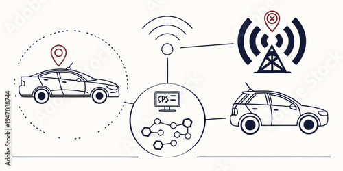 Vehicles communicating with each other and a central system for traffic management