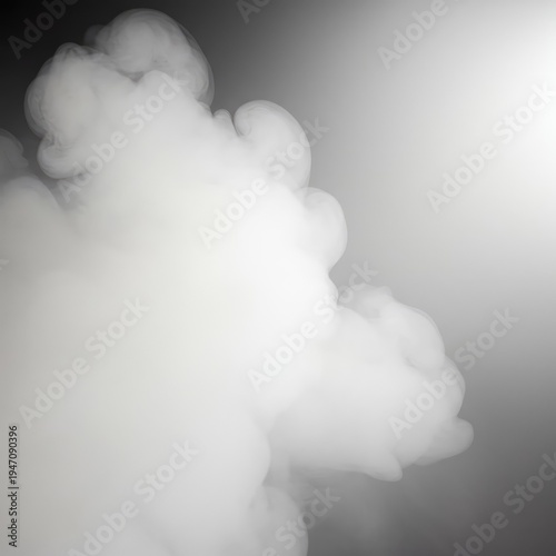 A flowing, ethereal abstract background featuring soft white vapor and hazy mist. The subtle texture is perfect for overlay use or atmospheric digital projects, modern, vapor, cloud