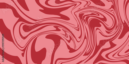 Meat steak texture, salmon pattern. Beef, pork meat and tuna line vector background, editable stroke. Marble liquid waves background.