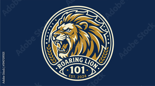 Roaring Lion 101 Logo Design.