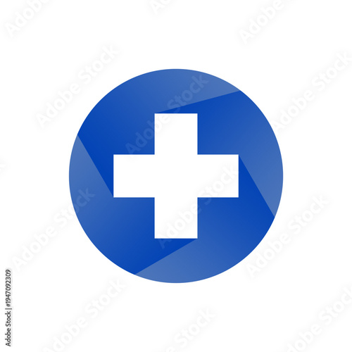 First Aid Medical Cross Icon Vector Isolated on Transparent Background