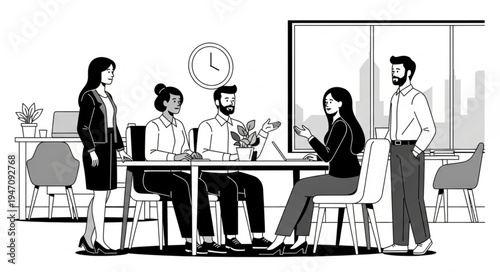 silhouettes of people in cafe