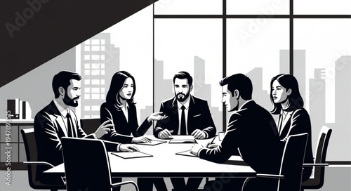 business people in office