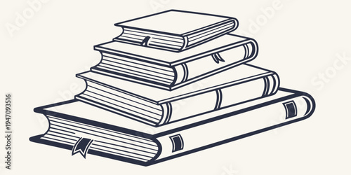 A stack of old books with visible spines and pages, showcasing the beauty of literature.