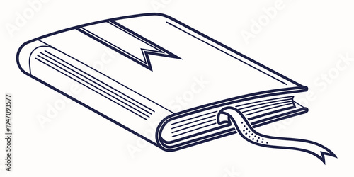 An open book with a lightning bolt symbol on the cover