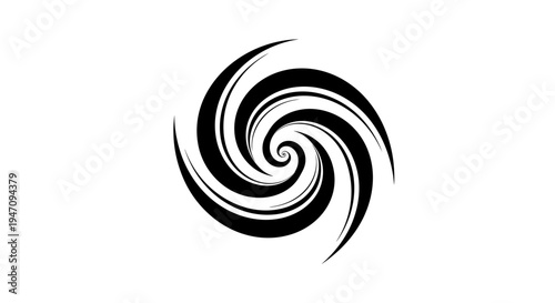 Intriguing abstract spiral vector graphic, a powerful visual concept depicting a mesmerizing vortex of motion and energy, ideal for contemporary design applications