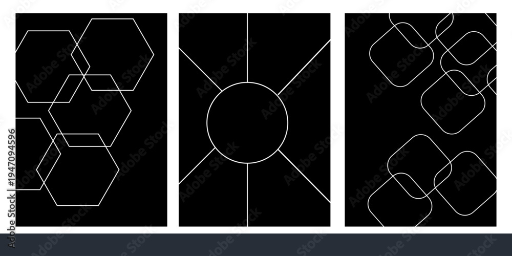 Fototapeta premium Image collage layout template. Beige mosaic mood board grid collection. Picture frame set. Photo album idea for banner, poster, comic page, flyer, brochure, booklet, memory wall design. Vector pack