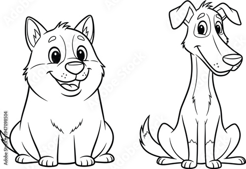 Vector collection of black silhouettes featuring Muslim boys wearing traditional kufi caps and holding ornate Ramadan lanterns for Islamic holiday celebration isolated on white background