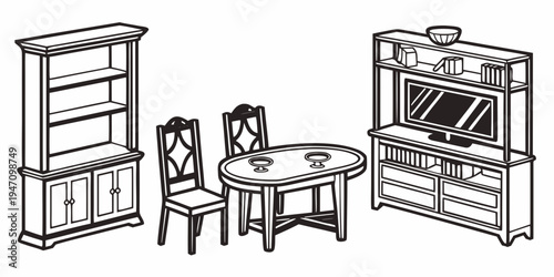 A beautifully decorated living room with wooden furniture and a cozy atmosphere