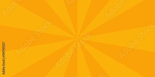 Sun ray vector background radial sunrise or sunset light retro design. Comic book style landing smoke effect background. Vintage sun ray orange and red radial spiral sunrise, sunlight creative vector 