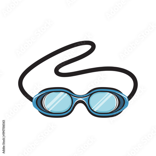 Professional Blue Swimming Goggles for Athletes