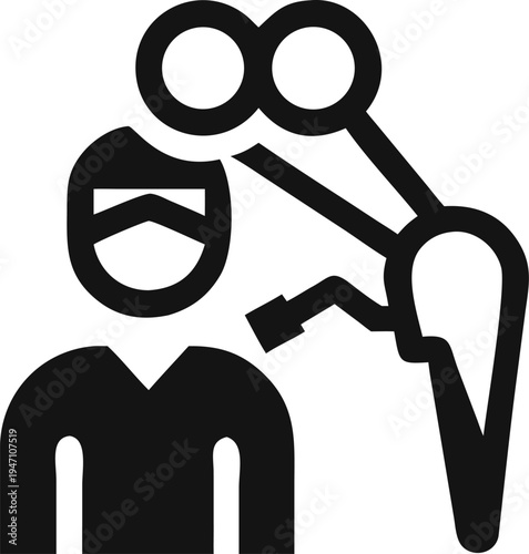 Skilled medical surgeon performing important procedure on patient with specialized surgical tools