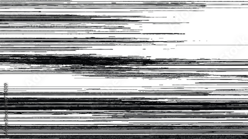 Glitchy digital distortion effect with horizontal lines