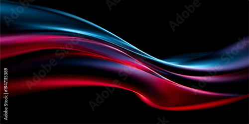 This bright abstract wave background features a smooth flowing pattern of purple and blue fractal lines in a motion design illustration that creates a vibrant energy texture wallpaper backdrop