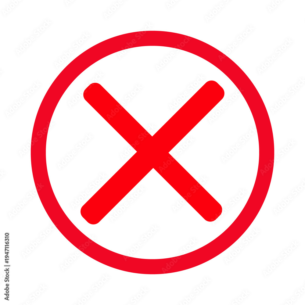 Obraz premium red Cross Icon